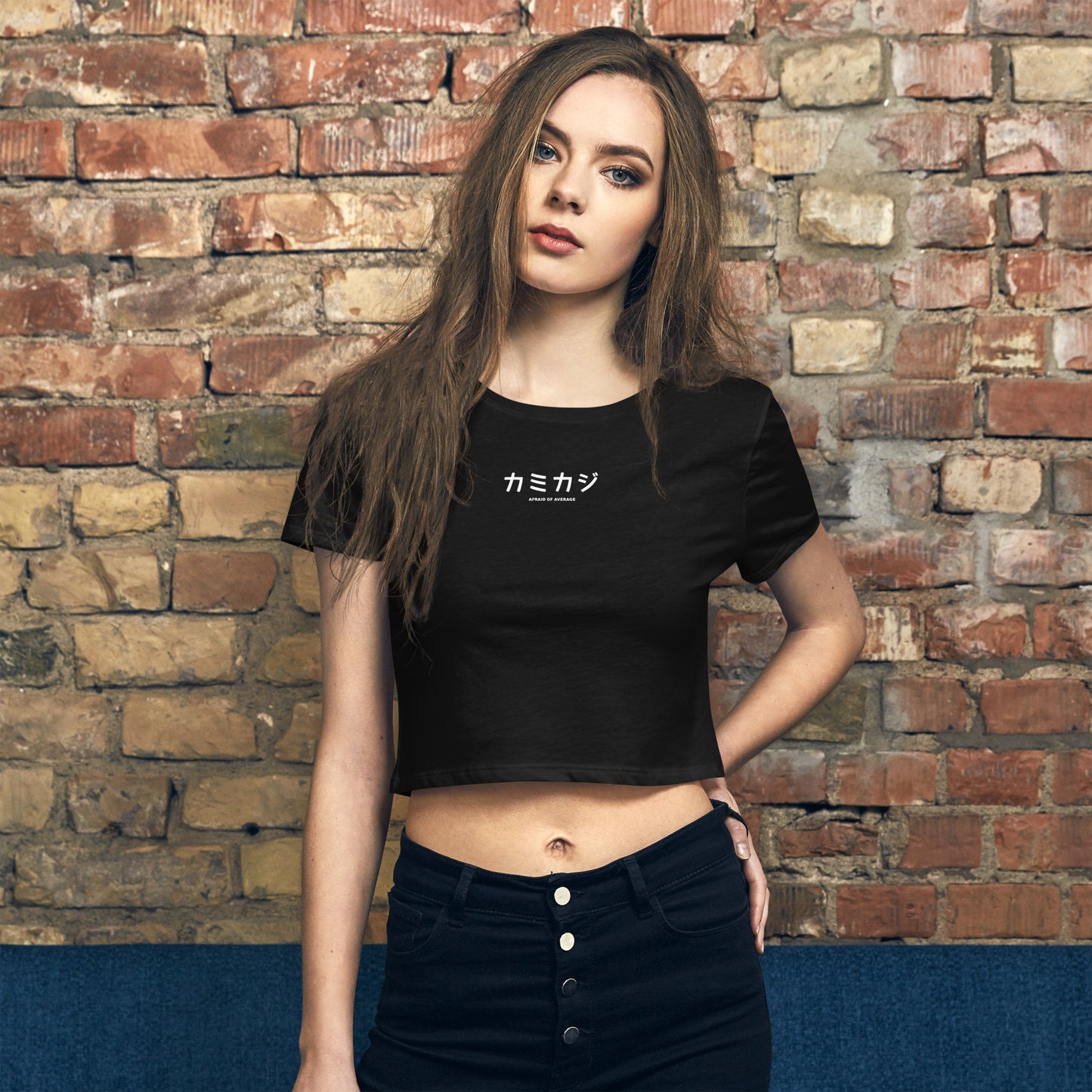 Afraid of Average Women’s Crop T-Shirt